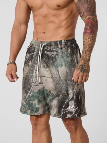YOUNGLA New Men's Quick-Drying, Breathable, Loose-Fitting Shorts