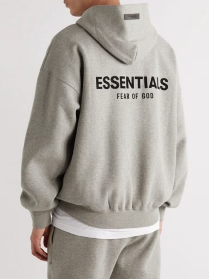 Fear of God Duplex Essentials Season 8 Letter Graphic Streetwear Hoodie FOG Sweatshirt