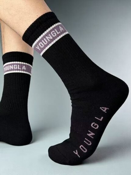 YOUNGLA Long Tube Socks - 4 pairs pack