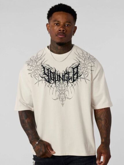 YOUNGLA Comfortable and Loose Cotton Sports T-shirt