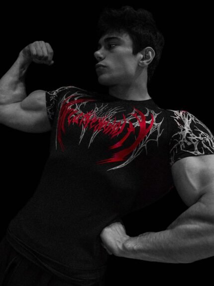 Breathedivinity Elastic Fitness Training Compression T-shirt